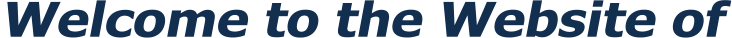 Welcome to the Website of