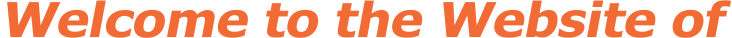 Welcome to the Website of